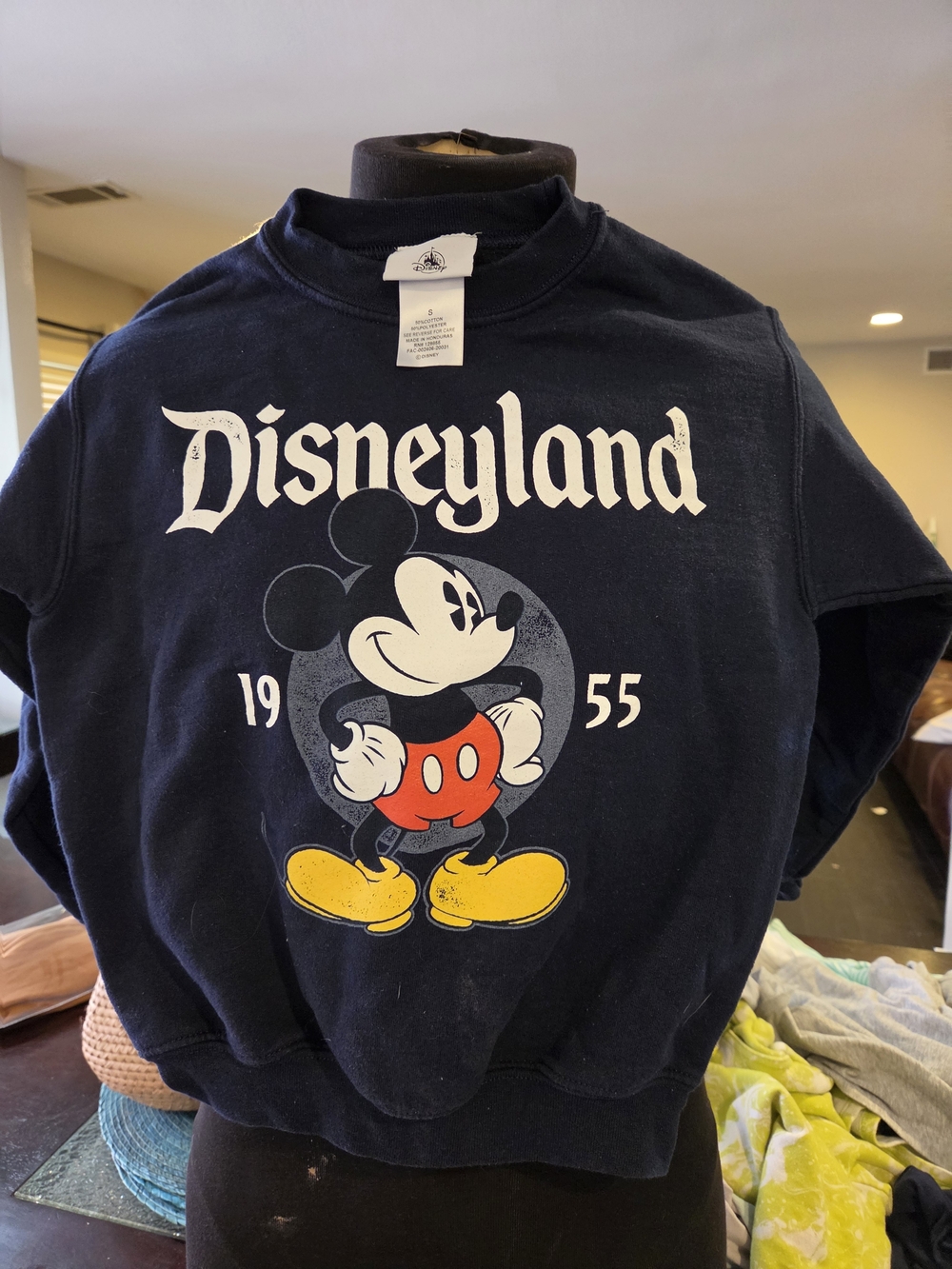 Disney Navy Mickey Mouse Disneyland Pullover Sweatshirt
